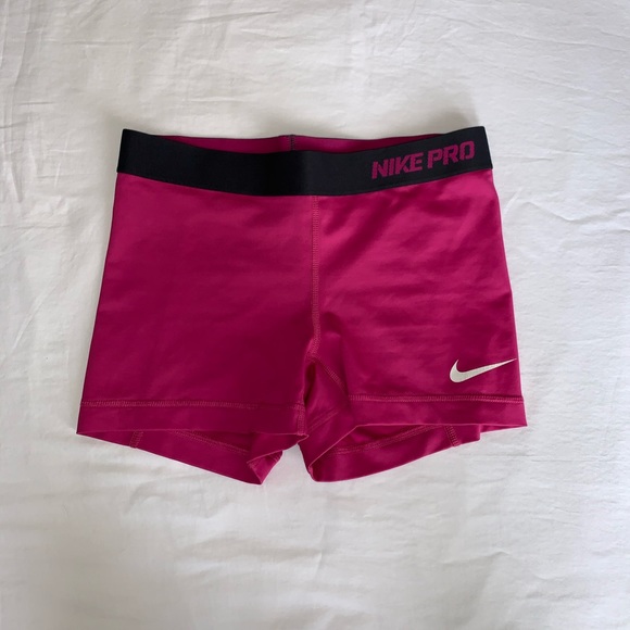 pink nike shorts